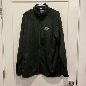 Scandinavian Explorer Mens XXL Green Full Zip Fleece Jacket Outdoor Layer